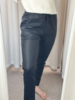 Melly & Co Black Coated Joggers