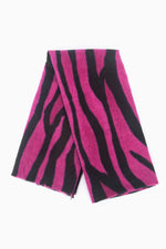 Fuchsia Zebra Print Scarf