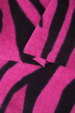 Fuchsia Zebra Print Scarf