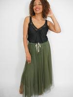 Tulle Skirt Khaki