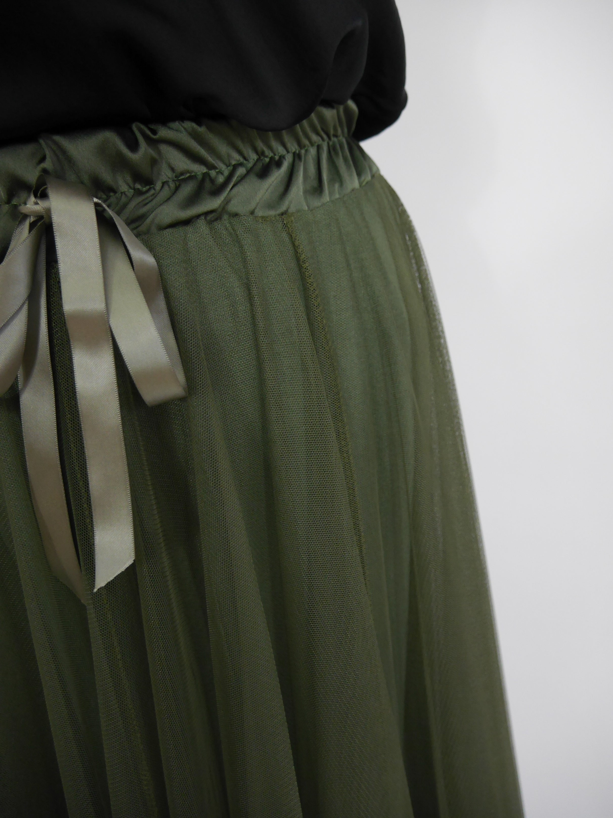 Tulle Skirt Khaki