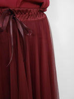 Tulle Skirt Plum