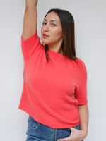 Phoebe Alpaca Knit Coral