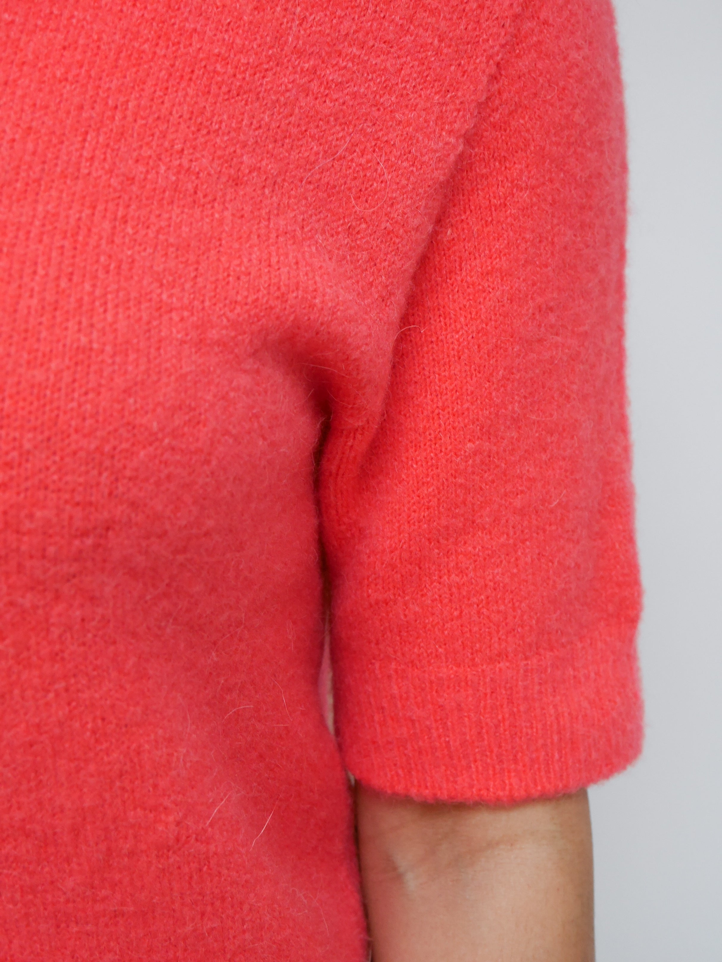 Phoebe Alpaca Knit Coral