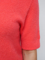 Phoebe Alpaca Knit Coral