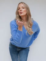 Sadie Alpaca Knit French Blue