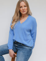 Sadie Alpaca Knit French Blue