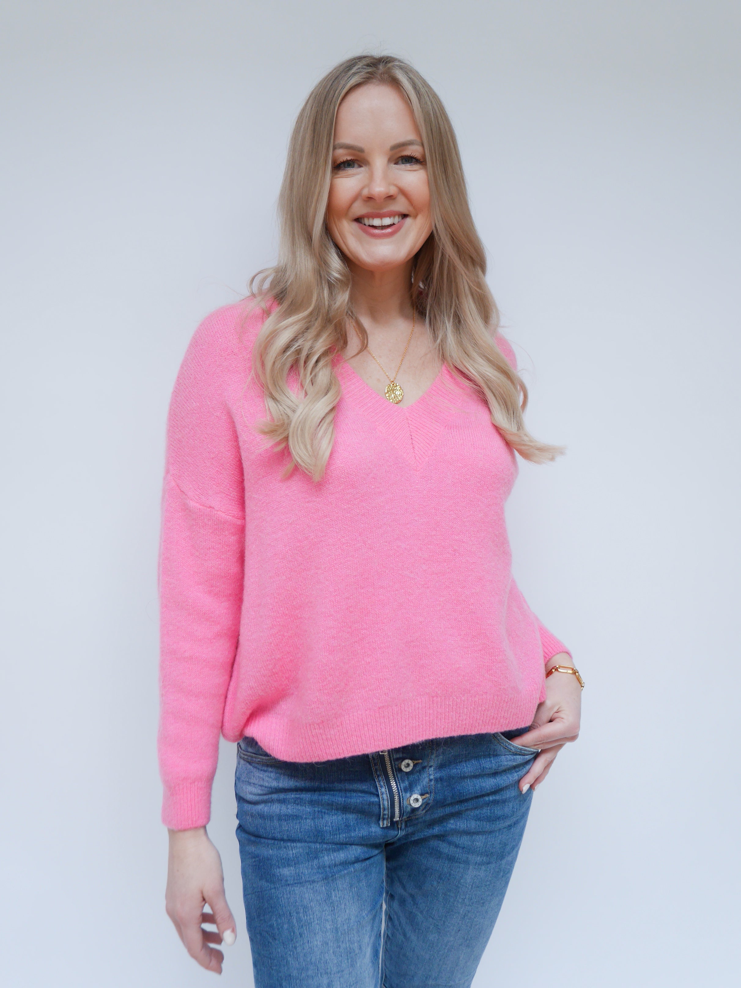 Sadie Alpaca Knit Candy Pink