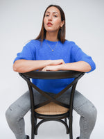 Abi Knit Mohair Cobalt Blue