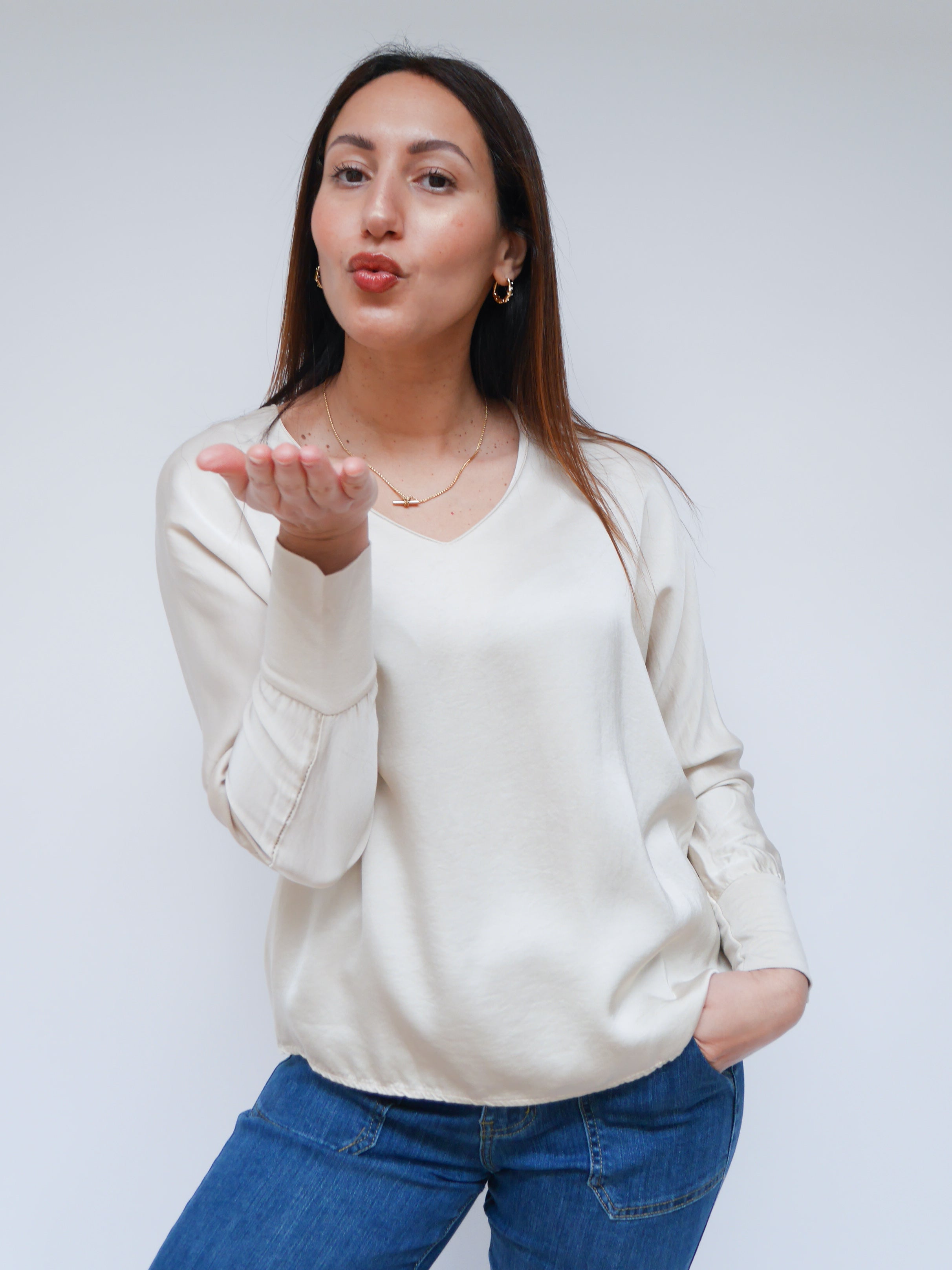 Leonie Blouse Oyster