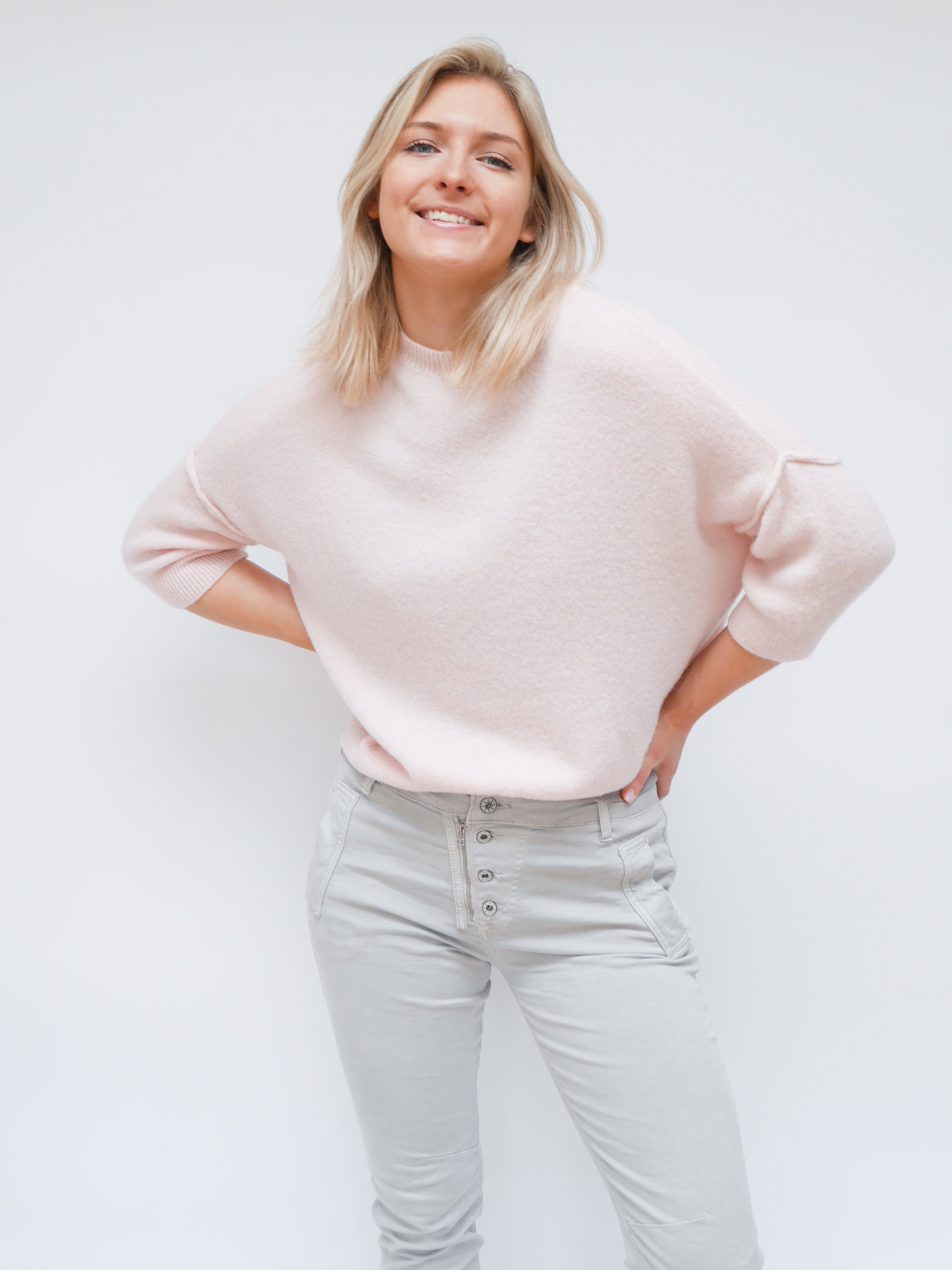 Abi Knit Alpaca Soft Pink