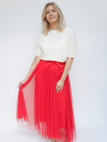 Tulle Skirt Red