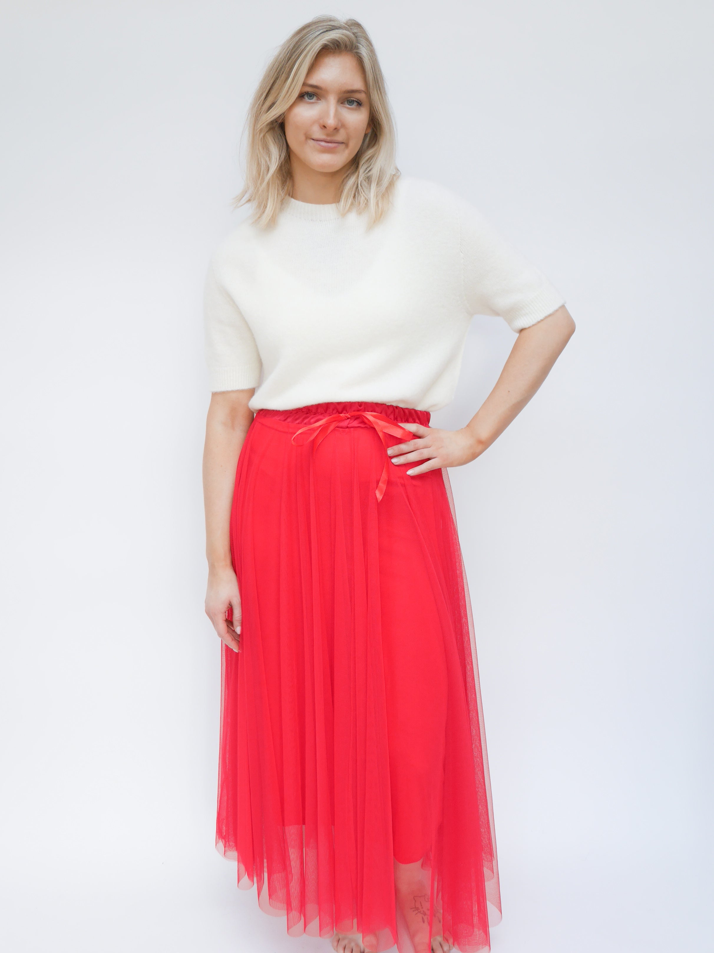 Tulle Skirt Red