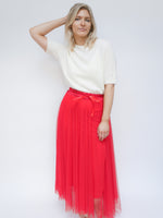 Tulle Skirt Red