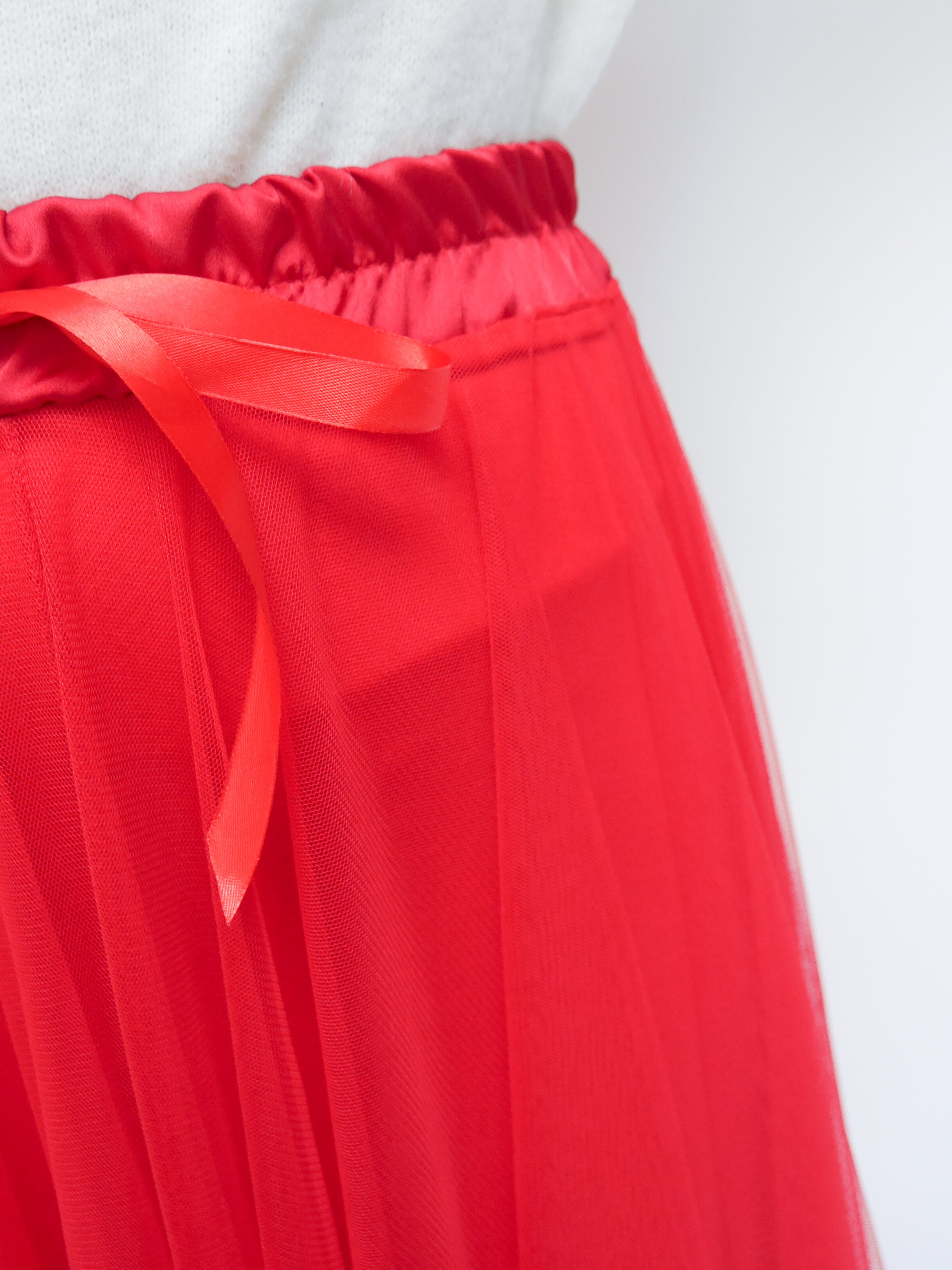 Tulle Skirt Red