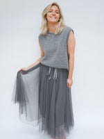 Tulle Skirt Charcoal