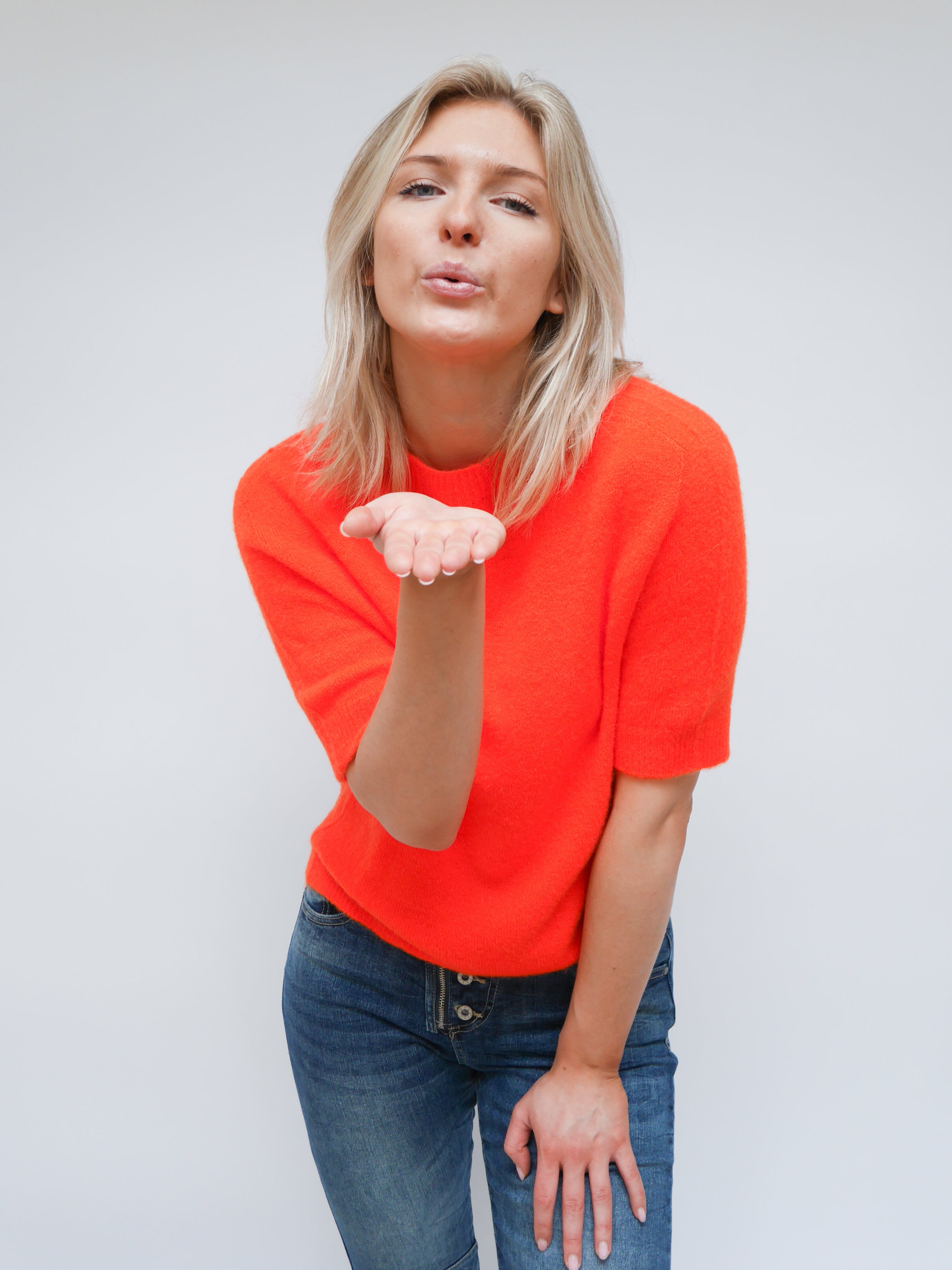 Phoebe Alpaca Knit Orange