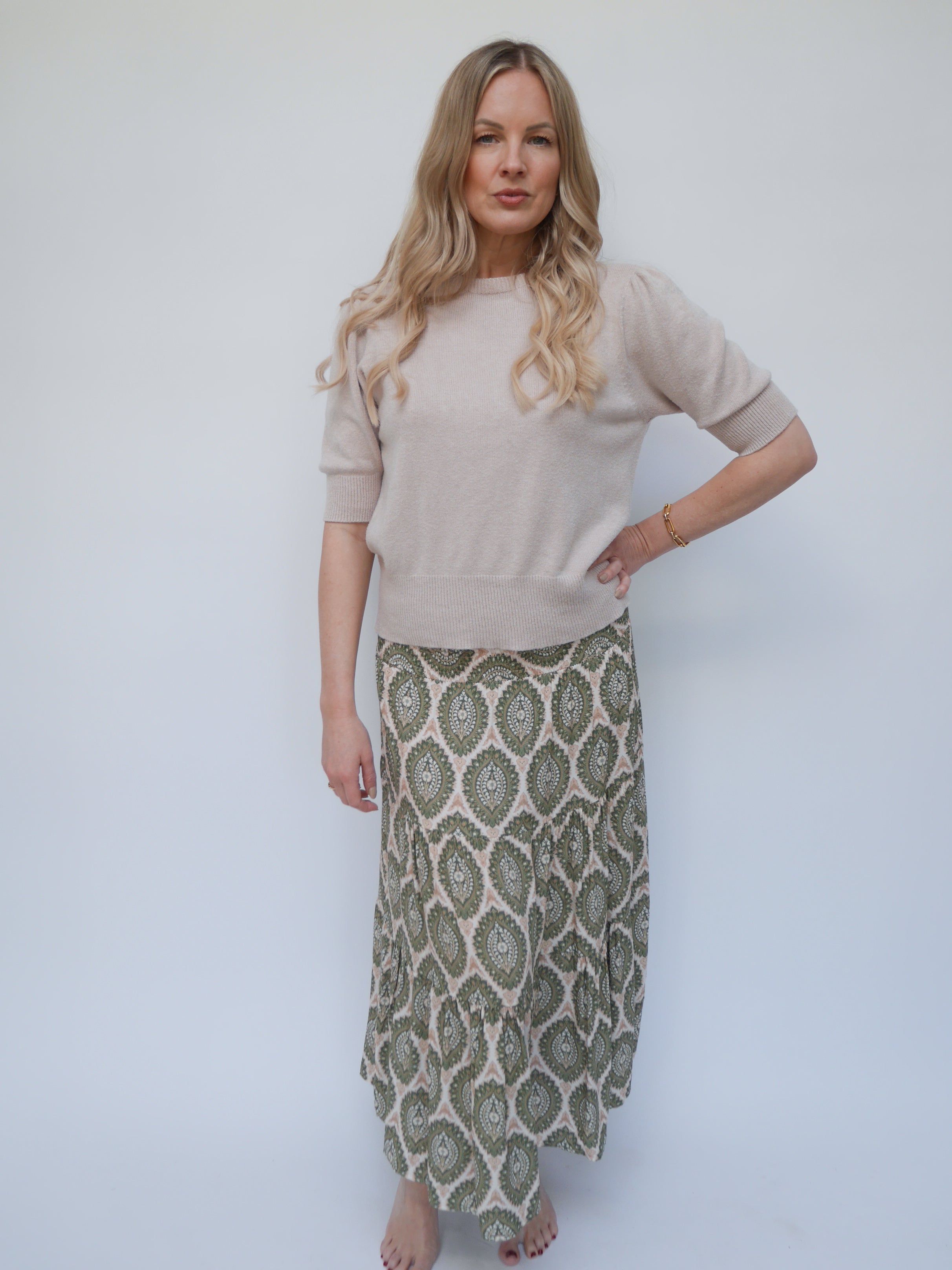 Margot Skirt Dress Khaki