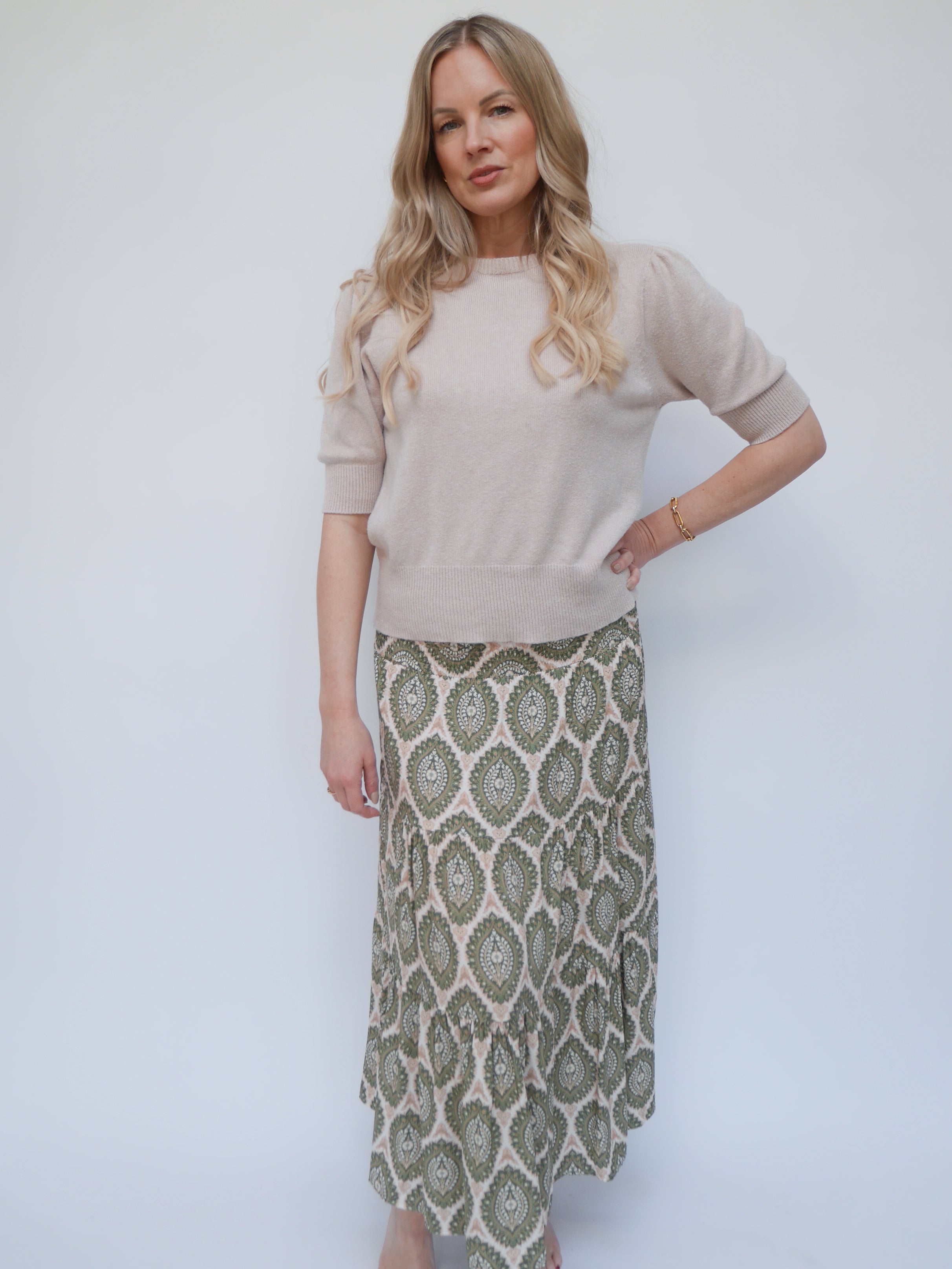 Margot Skirt Dress Khaki
