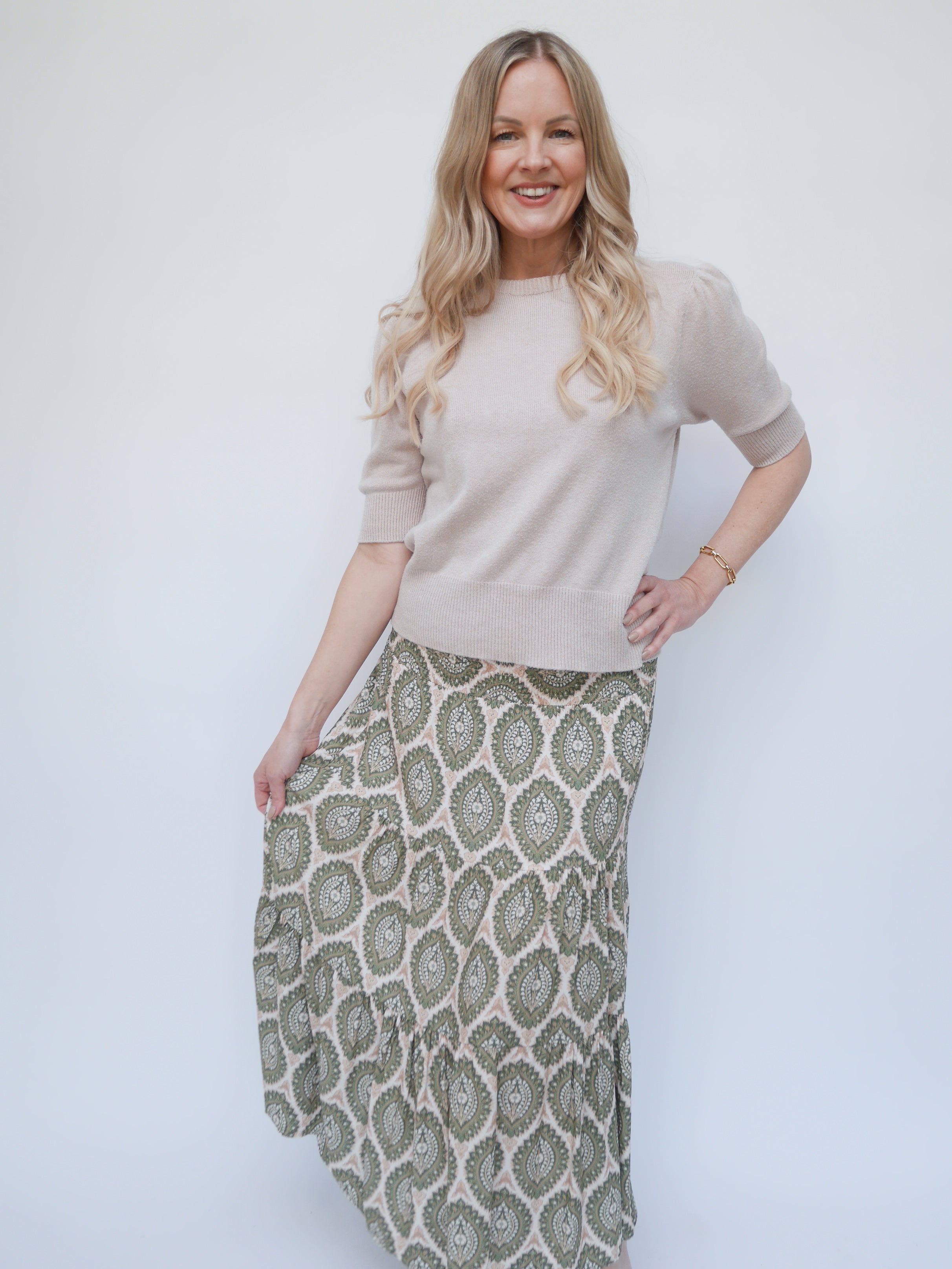 Margot Skirt Dress Khaki