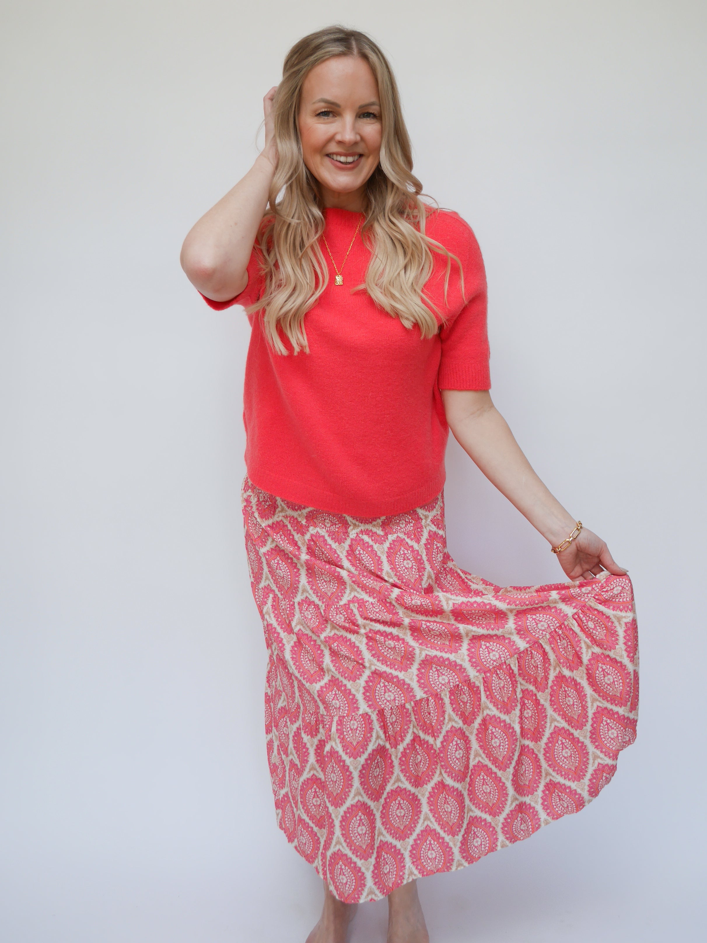Margot Skirt Dress Fuchsia