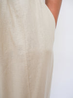 Linen Barrel Joggers Stone