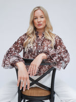Anika Blouse Chocolate