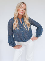 Gina Blouse Navy