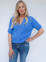 Abbie Alpaca Cardigan Cobalt Blue