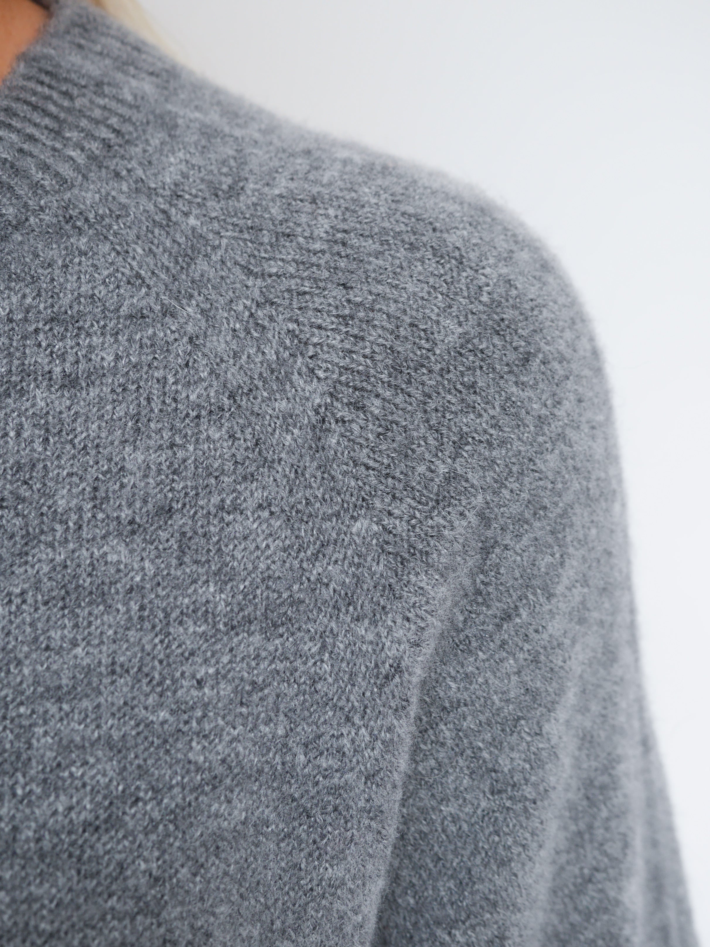 Hattie Alpaca Knit Grey