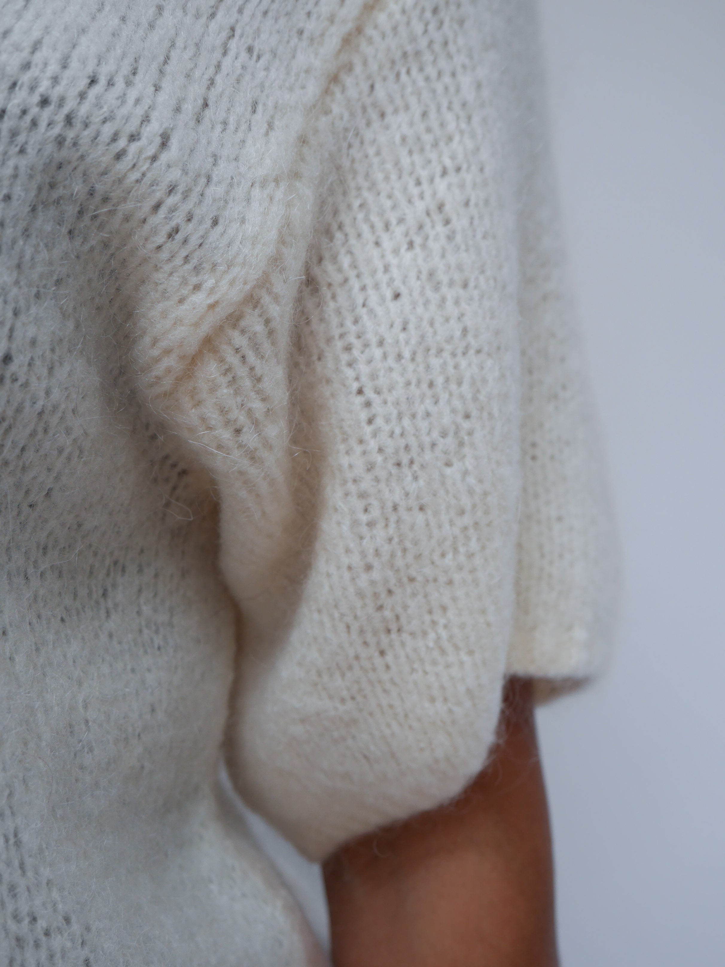 Grace Mohair Cardigan Ivory