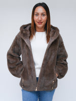 Ella Faux Fur Coat Mocha