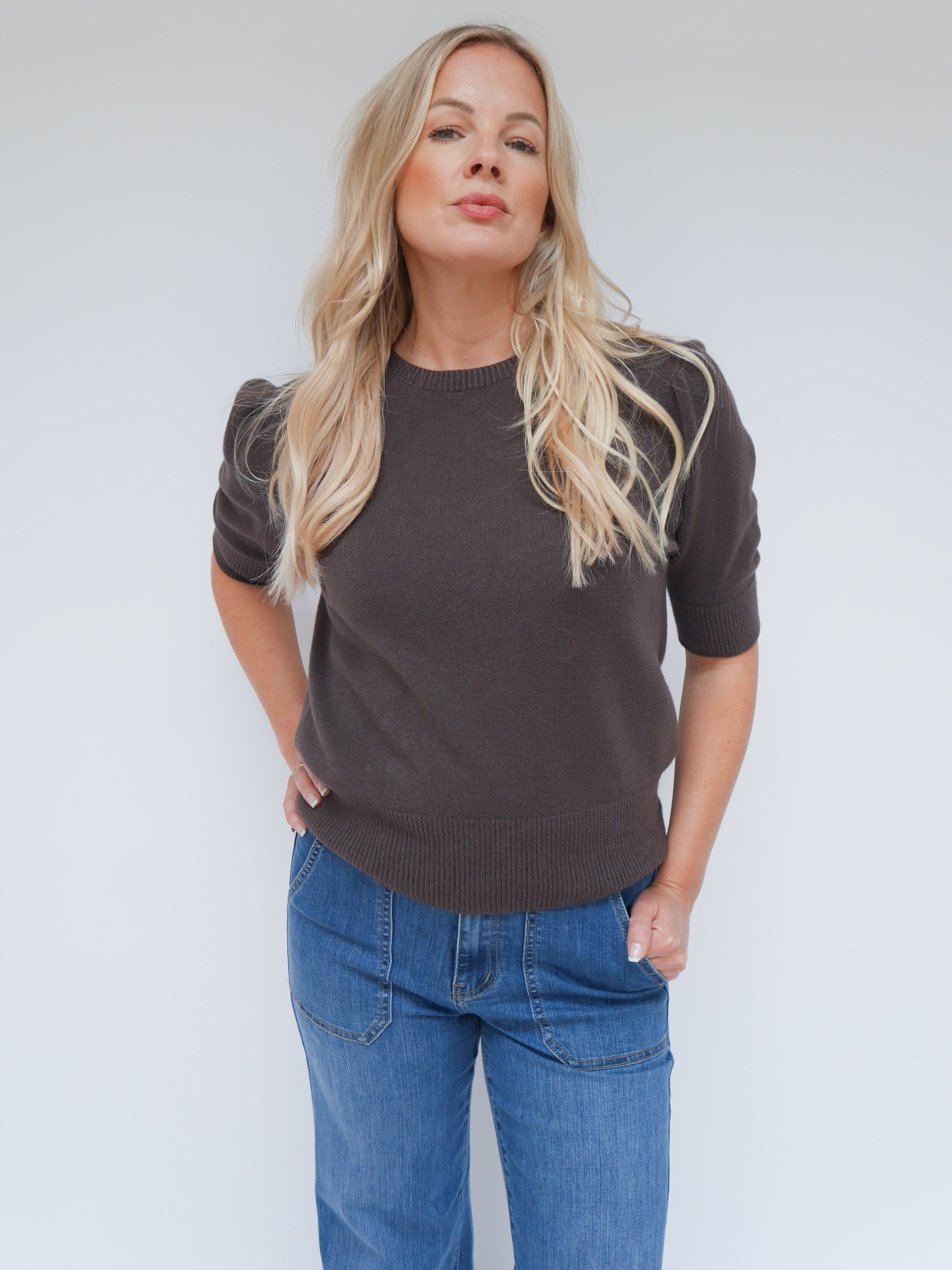 Bonnie Knit Chocolate