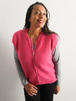 Alba Mohair Tank Fuchsia