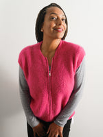Alba Mohair Tank Fuchsia
