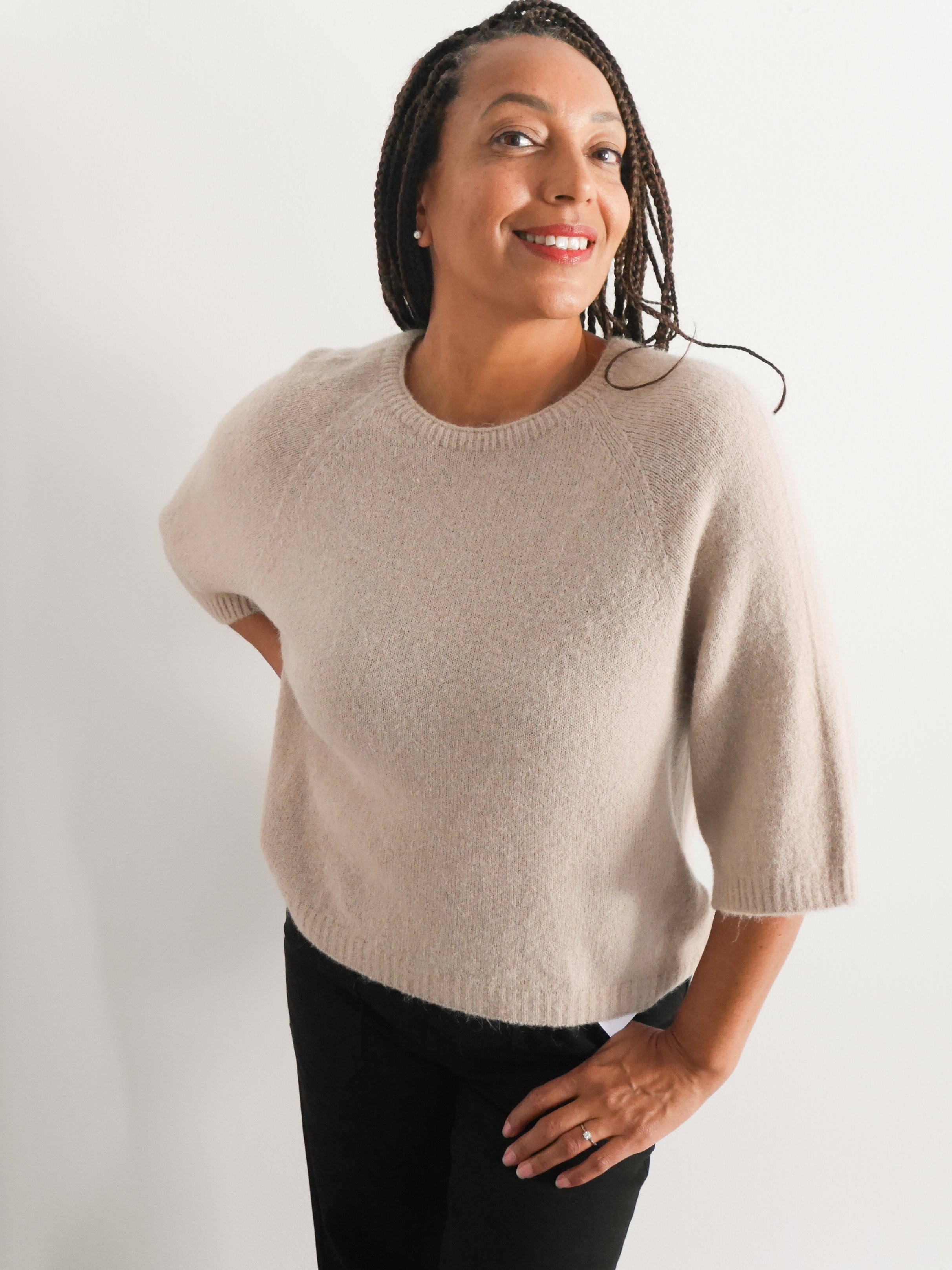 Hattie Alpaca Knit Camel