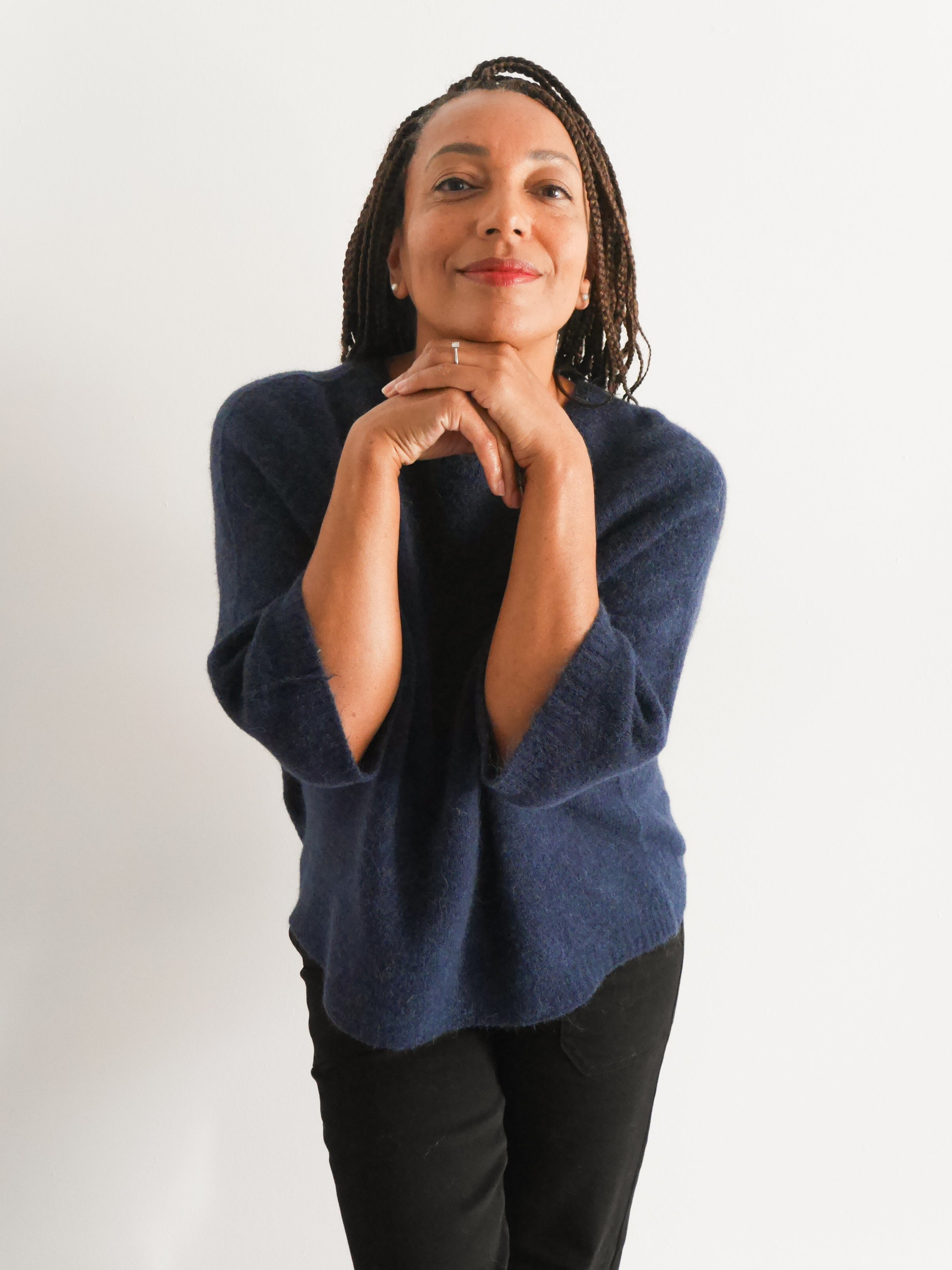 Hattie Alpaca Knit Navy