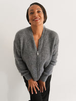 Elsa Mohair Cardigan Grey