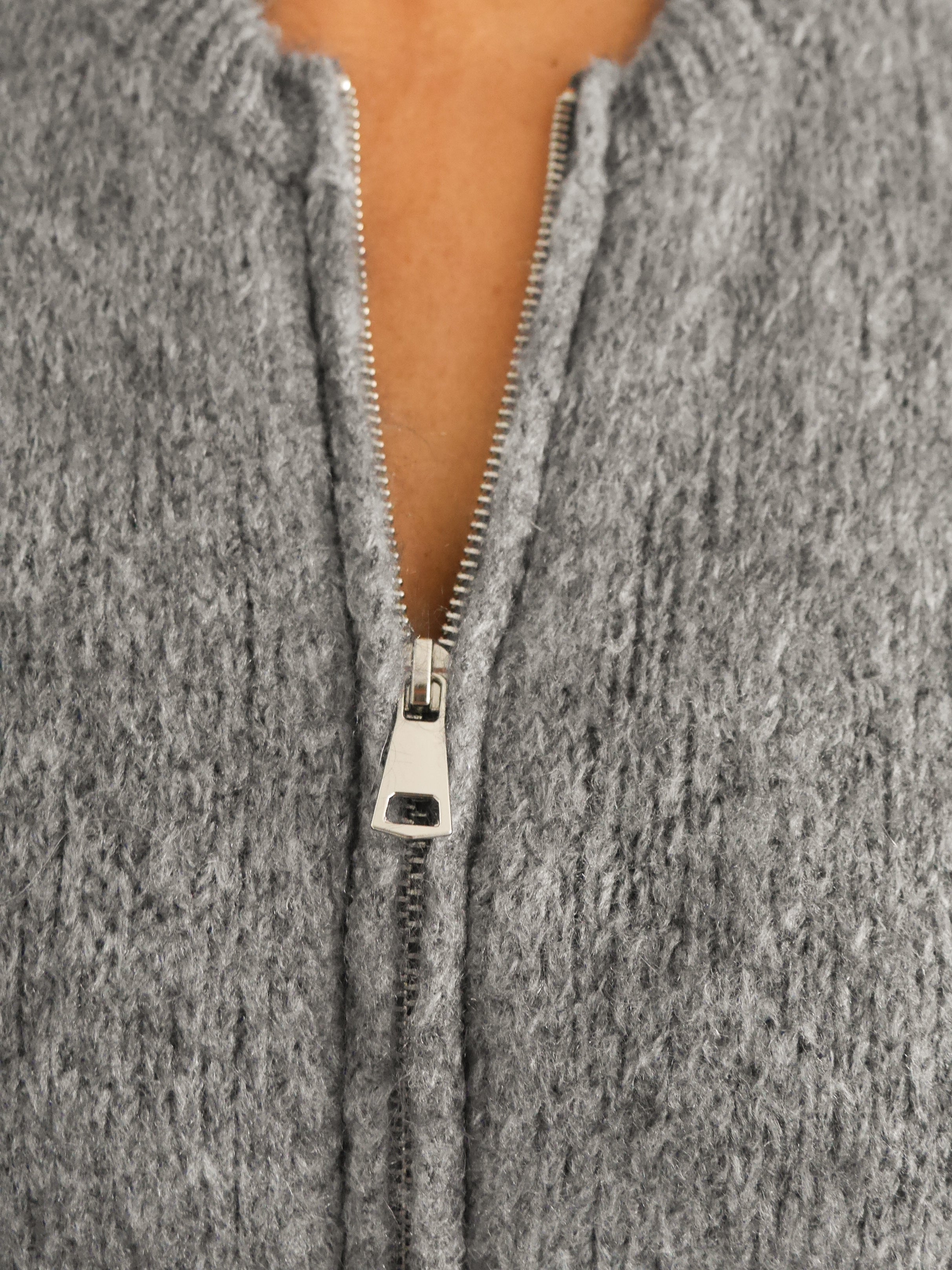 Elsa Mohair Cardigan Grey
