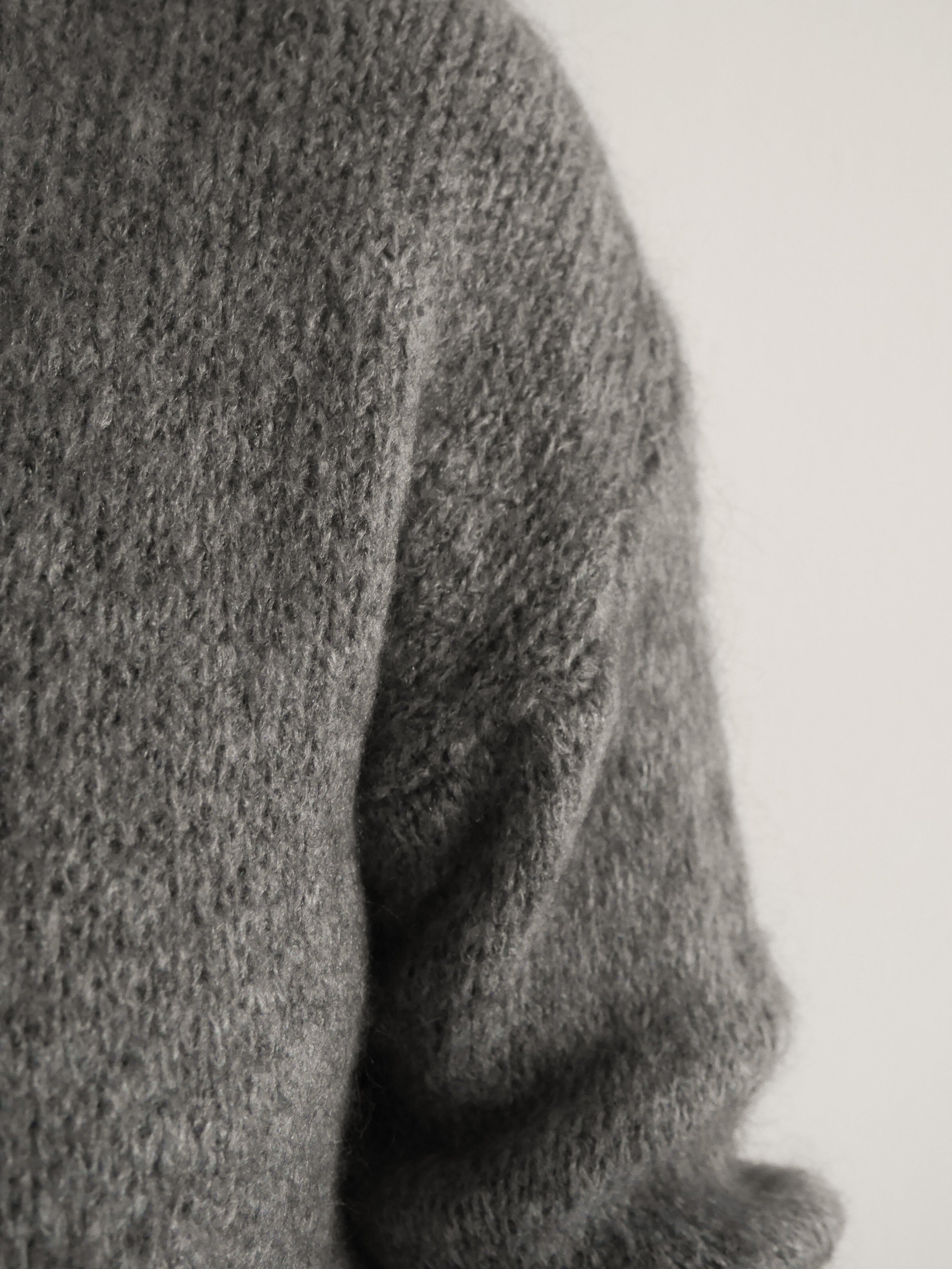 Elsa Mohair Cardigan Grey