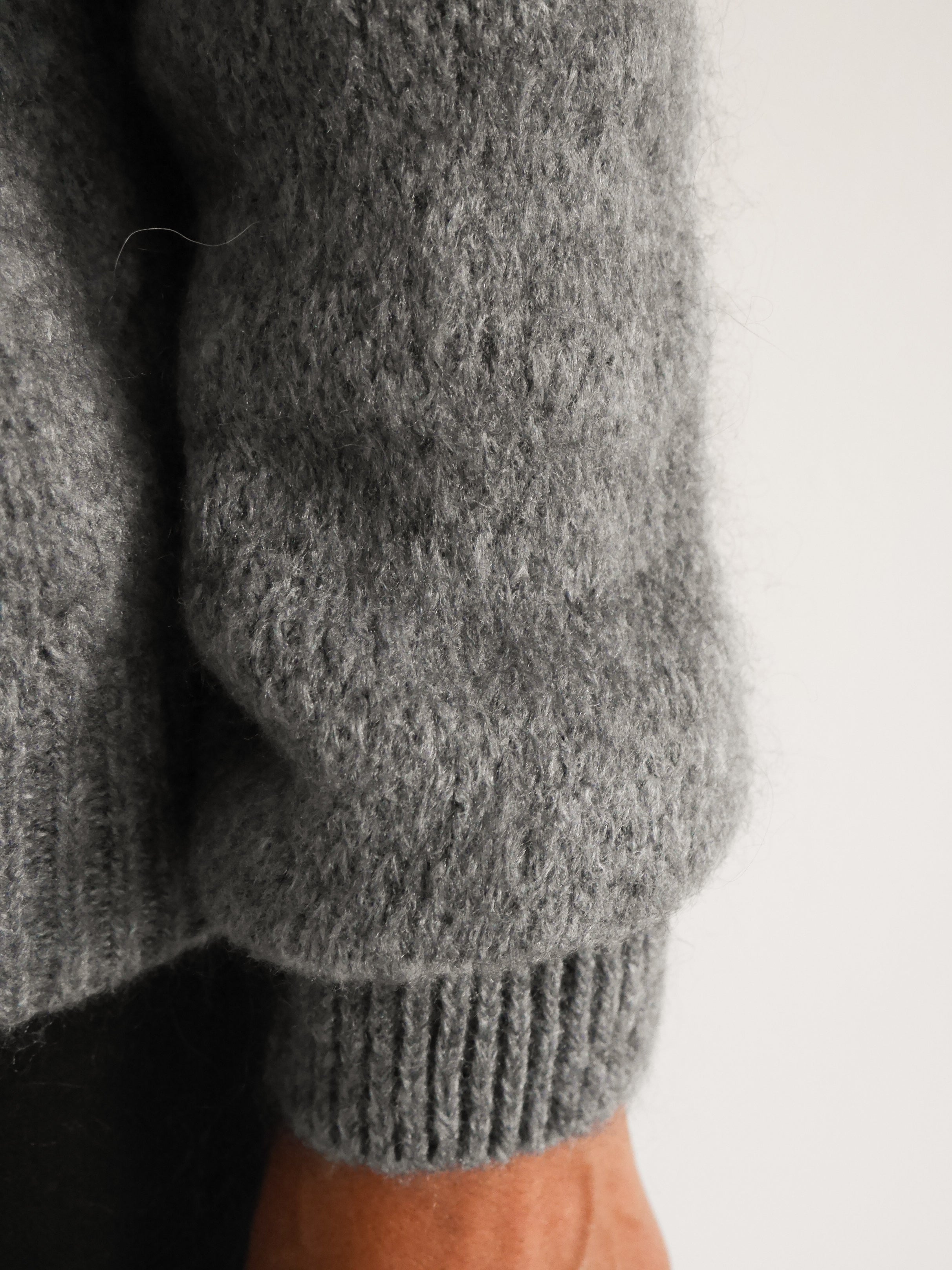 Elsa Mohair Cardigan Grey