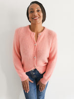 Clara Alpaca Cardigan Peach