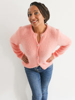 Clara Alpaca Cardigan Peach