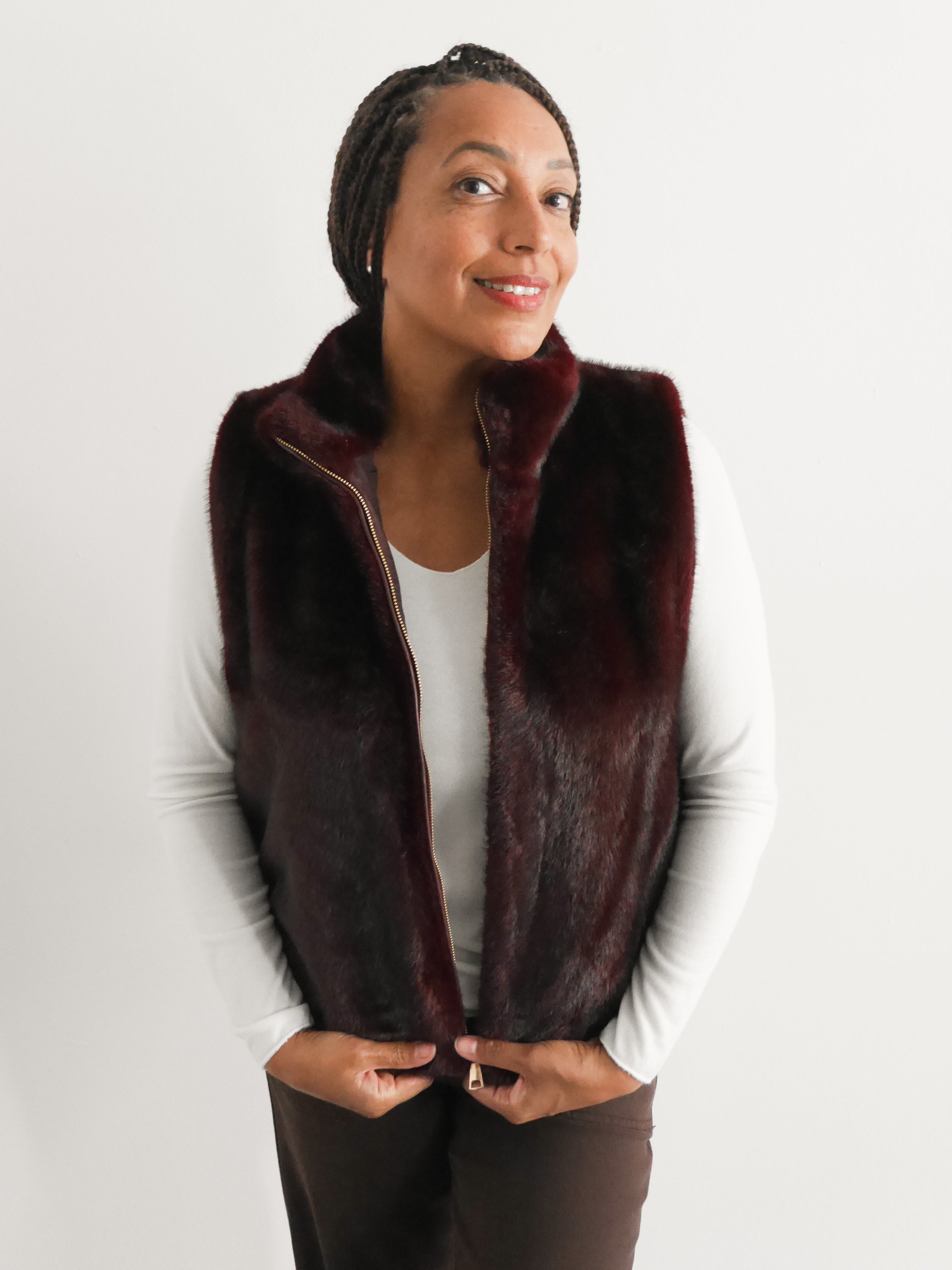 Arabella Gilet Bordo