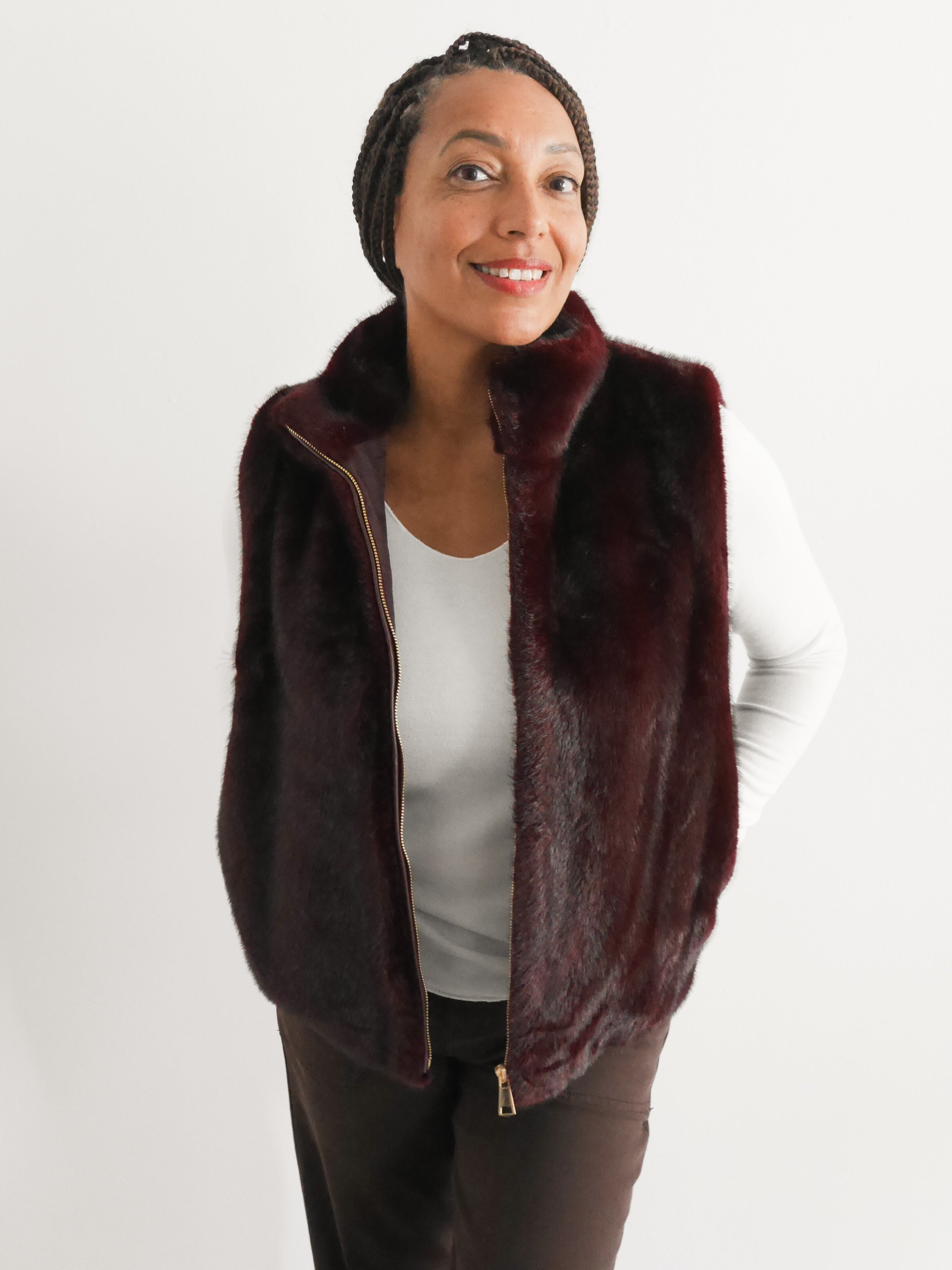 Arabella Gilet Bordo