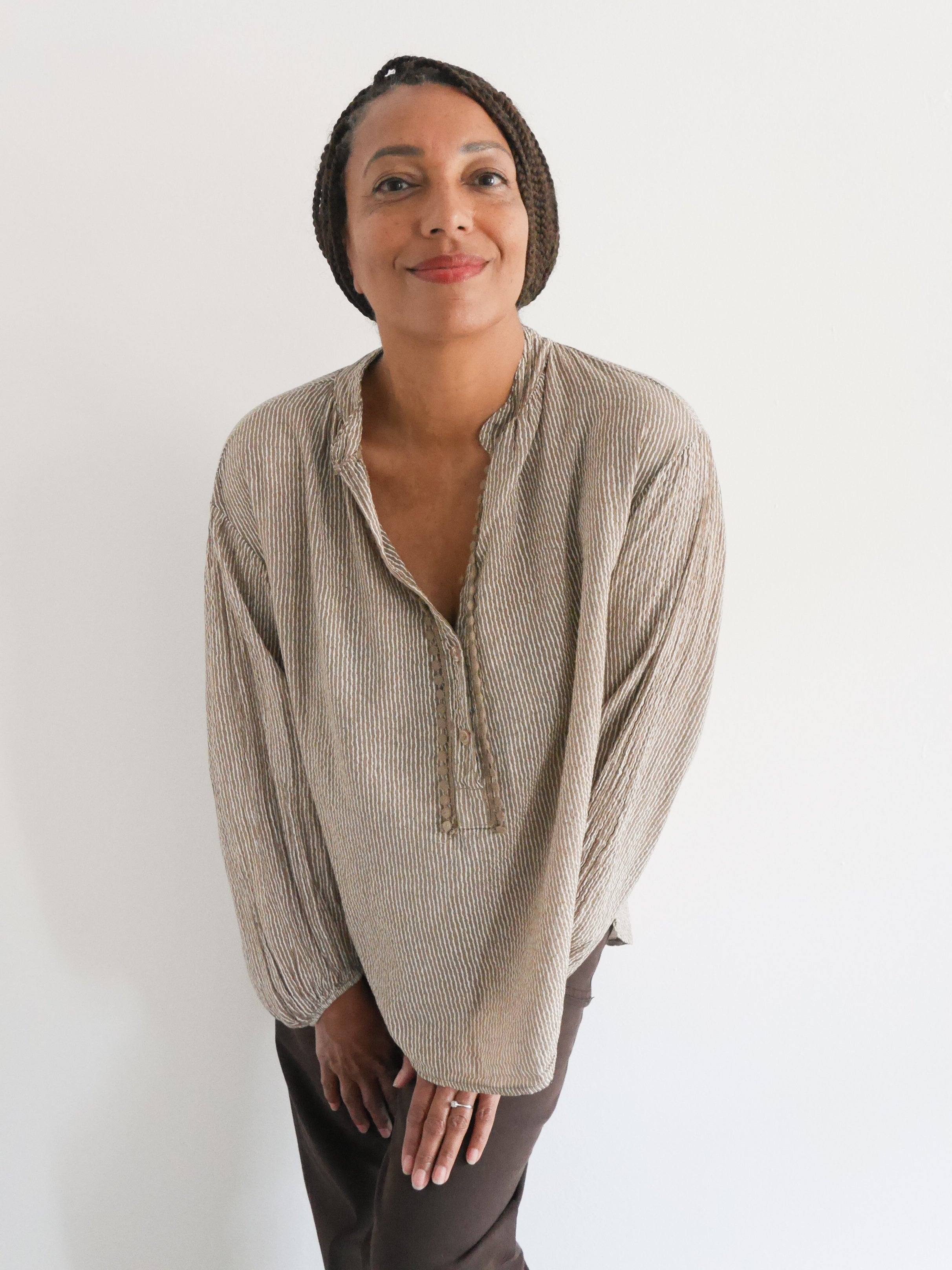 Katie Blouse Camel