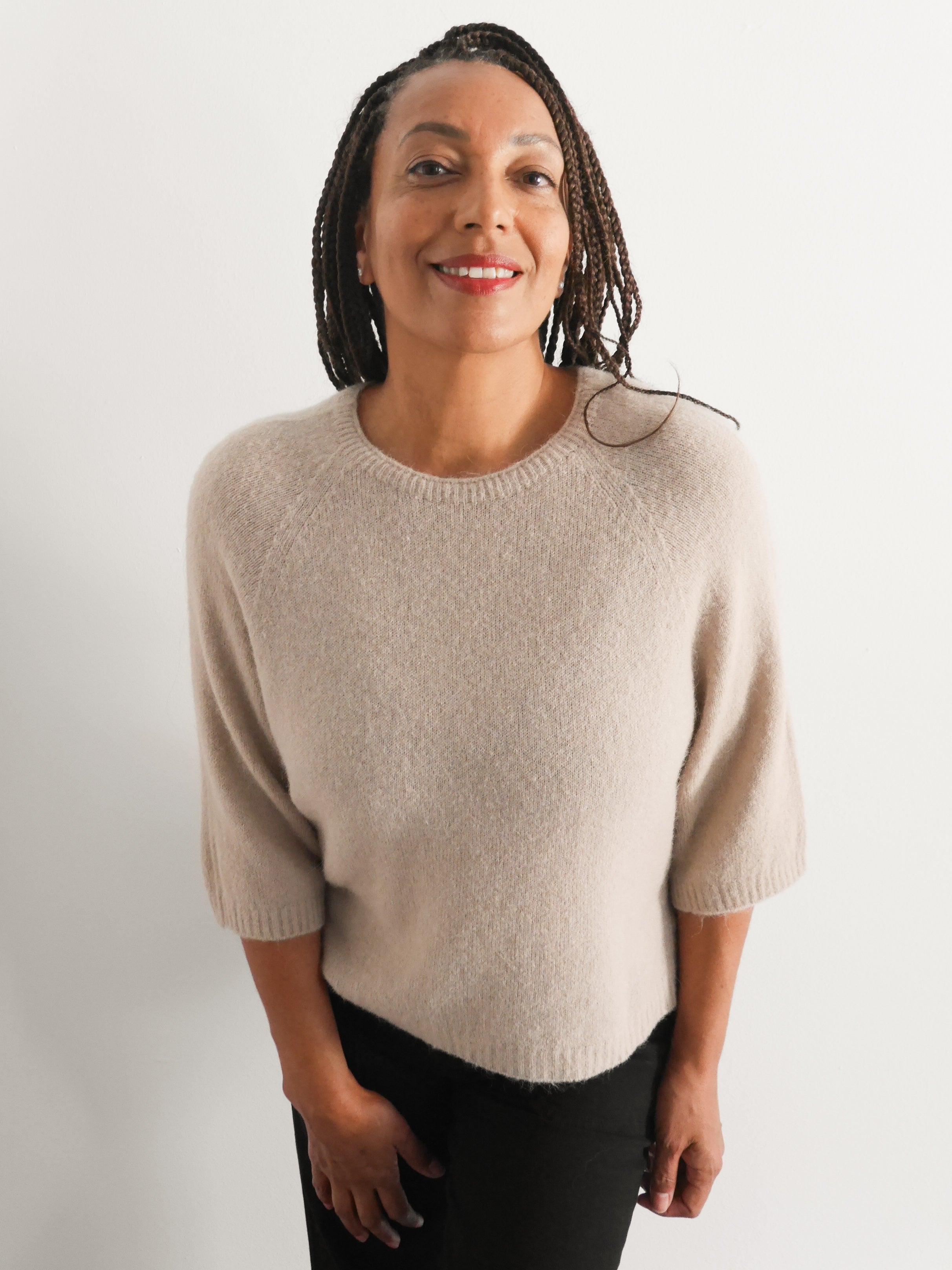 Hattie Alpaca Knit Camel