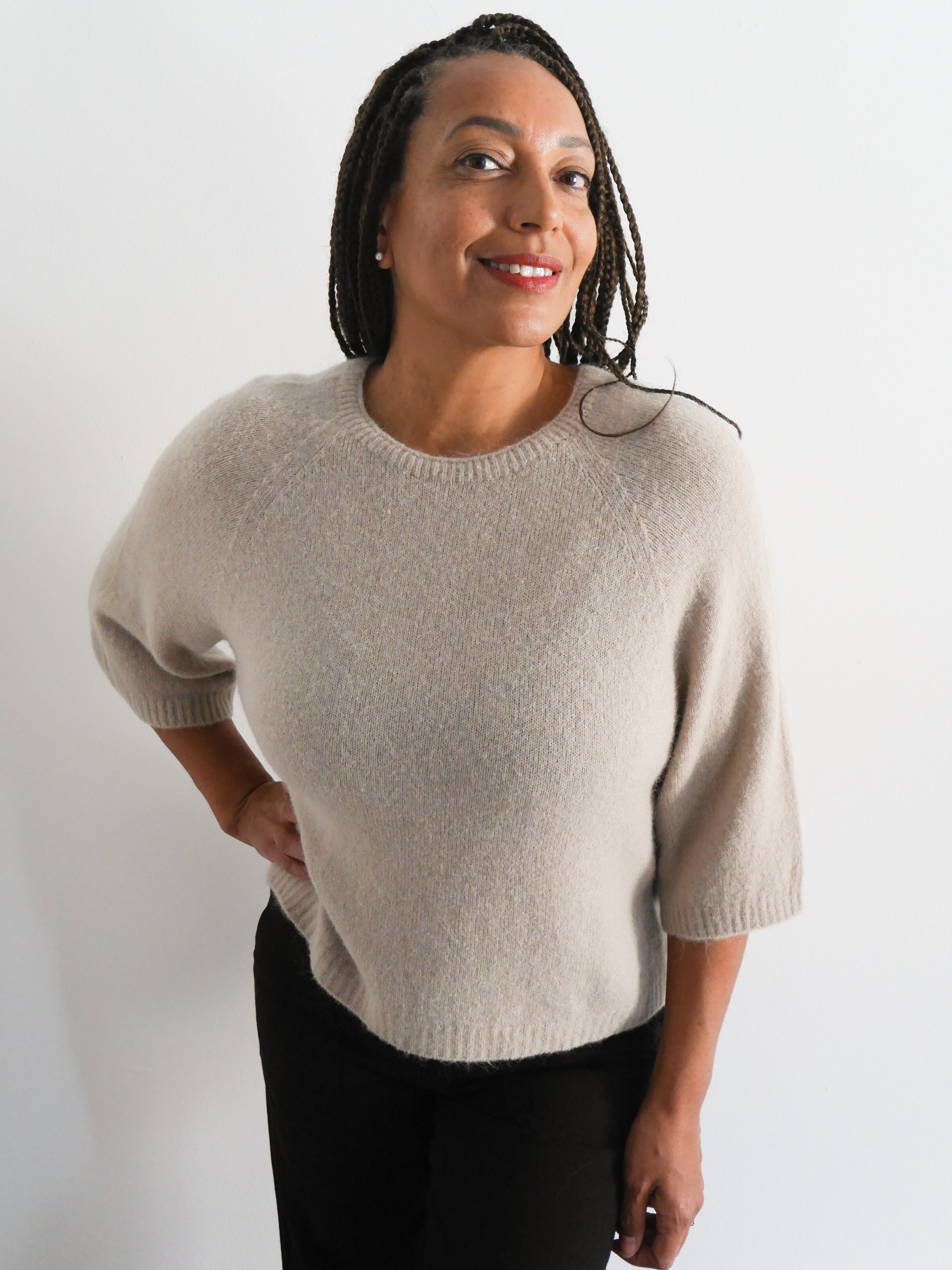 Hattie Alpaca Knit Camel