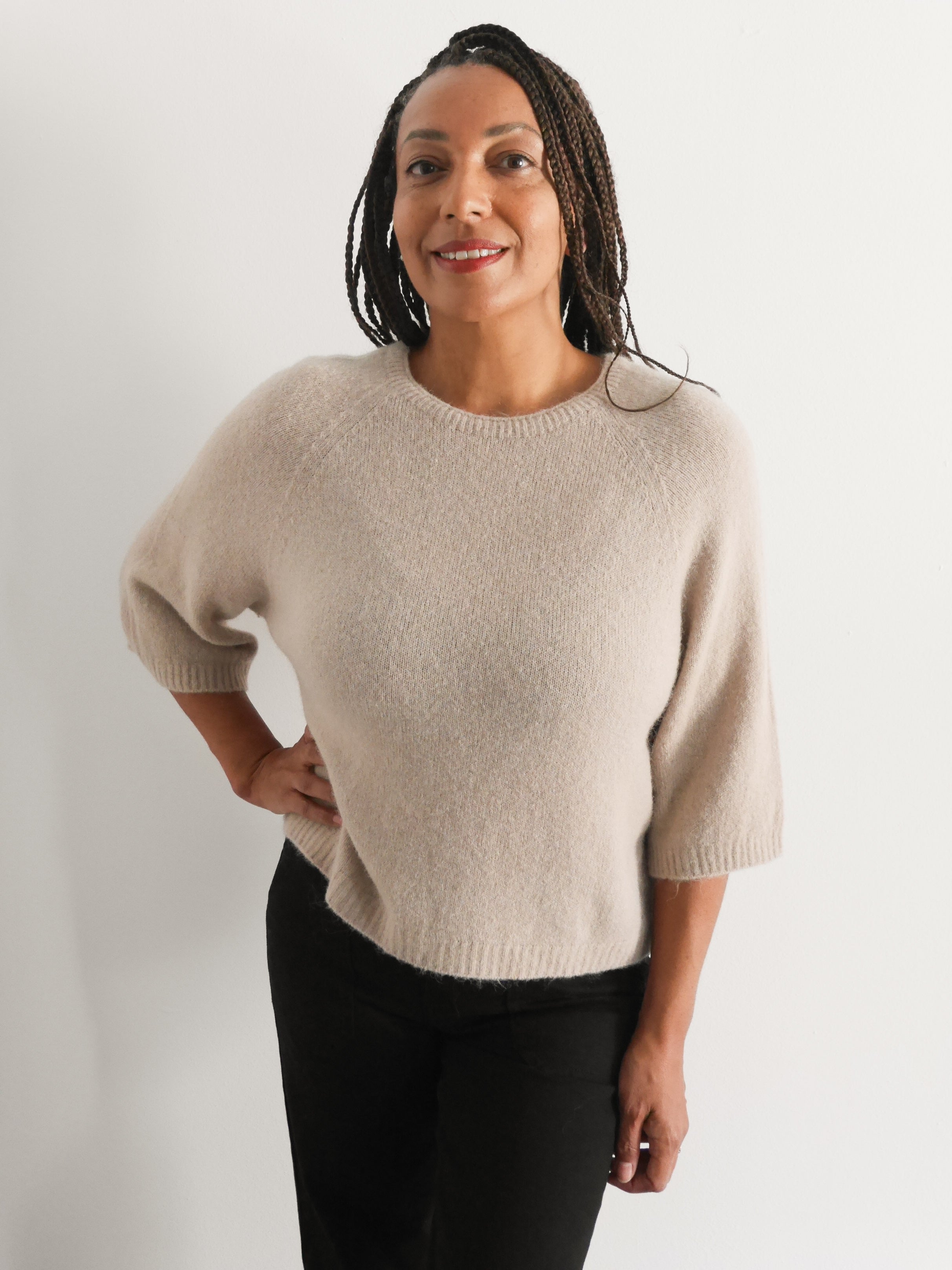 Hattie Alpaca Knit Camel