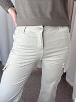 Melly & Co Beige Cargo Jeans